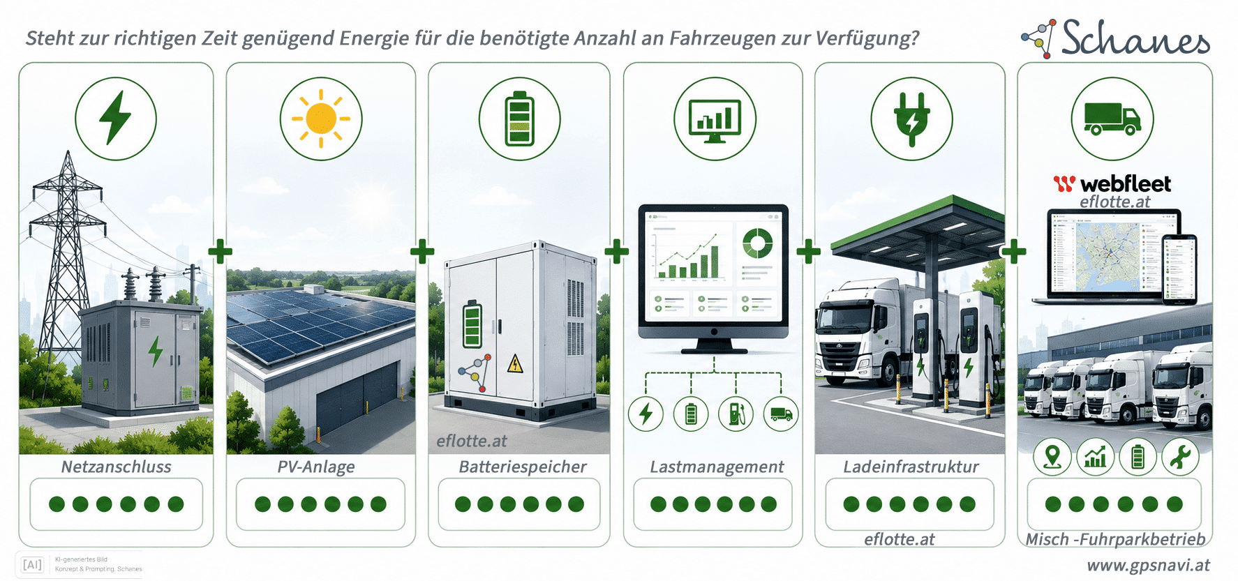 Elektrifizierung einer Nutzfahrzeugflotte
