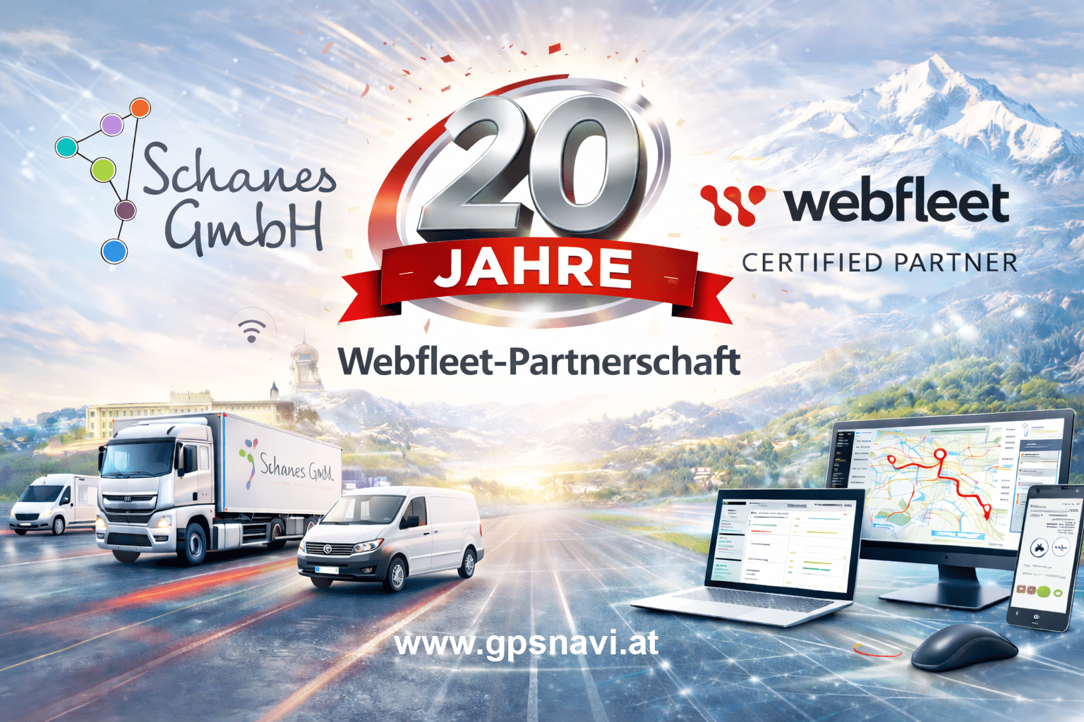 Schanes GmbH - 20 Jahre Webfleet-Partnerschaft