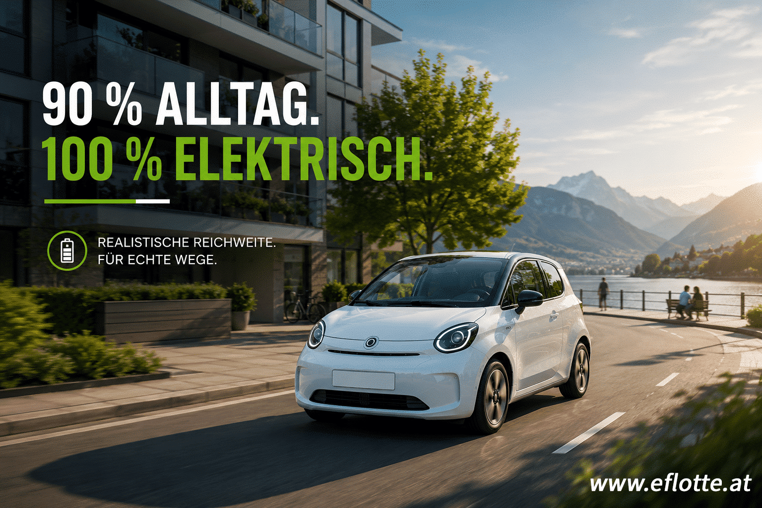 Elektromobilität 90% Alltag 100 % Elektrisch