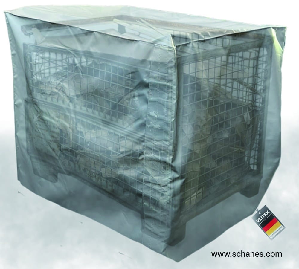 Vlitex Premium Brandbegrenzungshaube für Paletten und Gitterboxen
